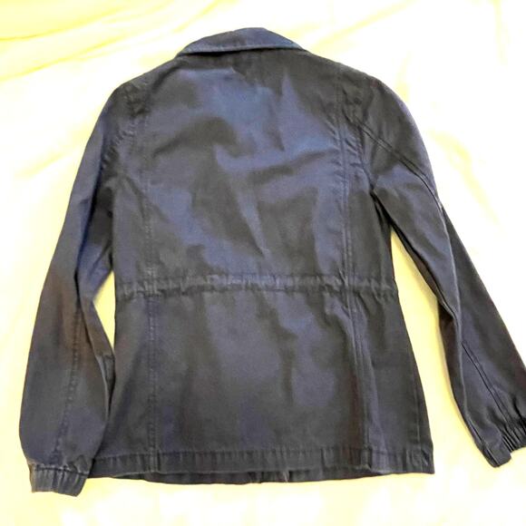 Old Navy Blue Zip Up Windbreaker Field Jacket Women's Extra Small - Picture 7 of 13